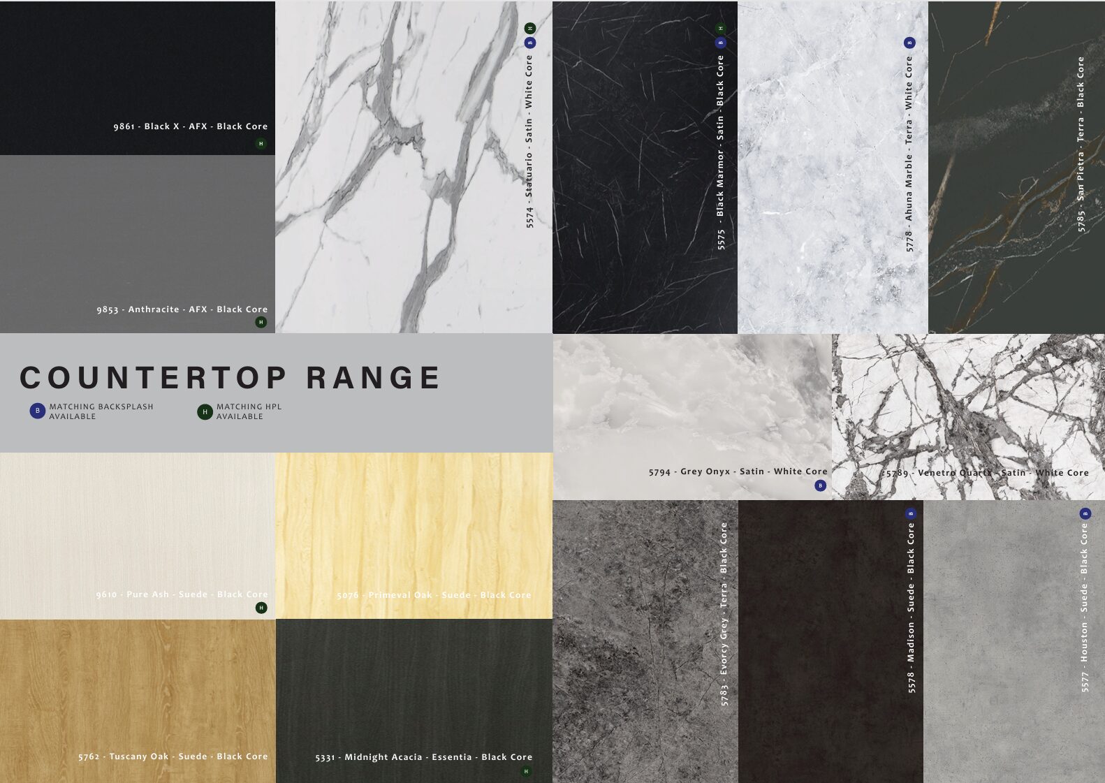 Greenlam Countertops Range of Choices 2